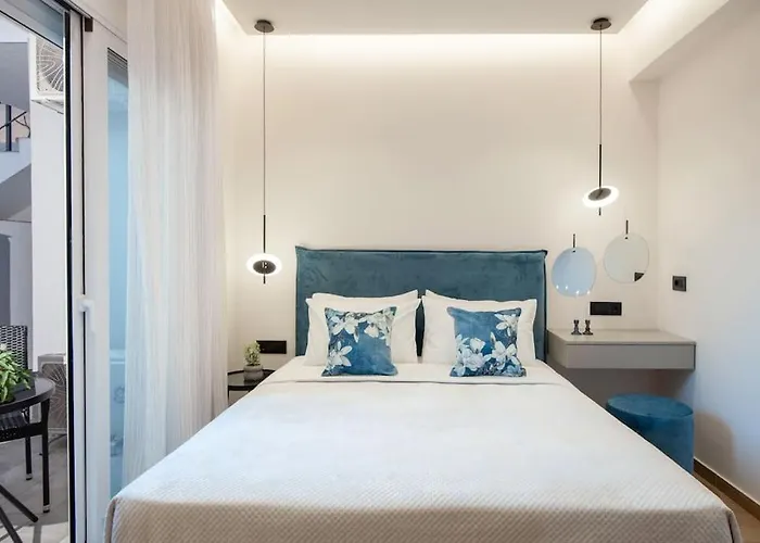 아파트 Santa Marina Luxury #2 With Pool Asgourou